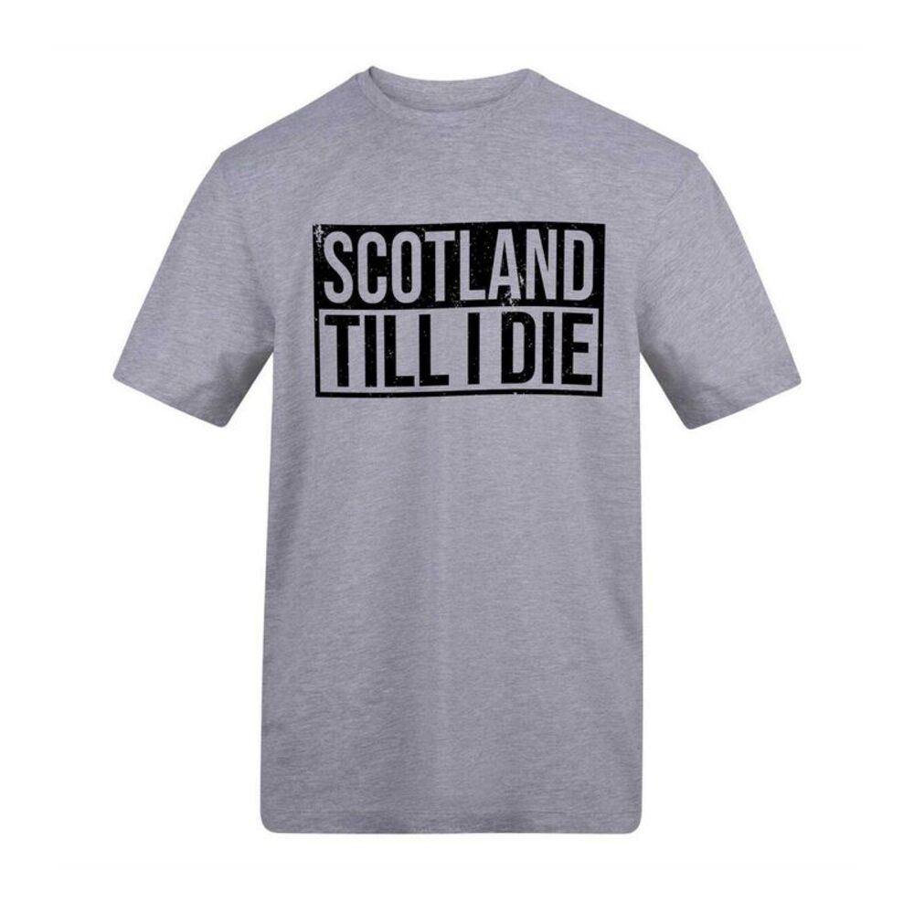Scotland Mens Scotland Till I Die T-Shirt / Gray